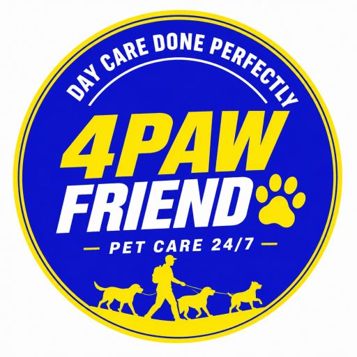 4 Paw Friend dog walking South London logo