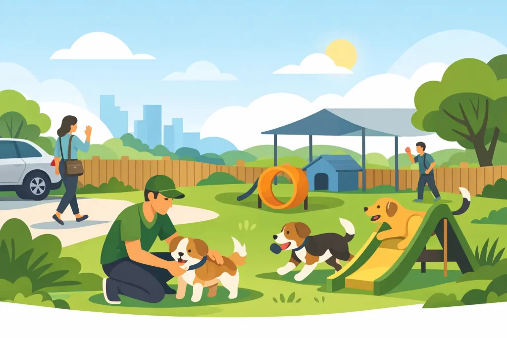 Outdoor Dog Daycare Benefits for Busy Owners