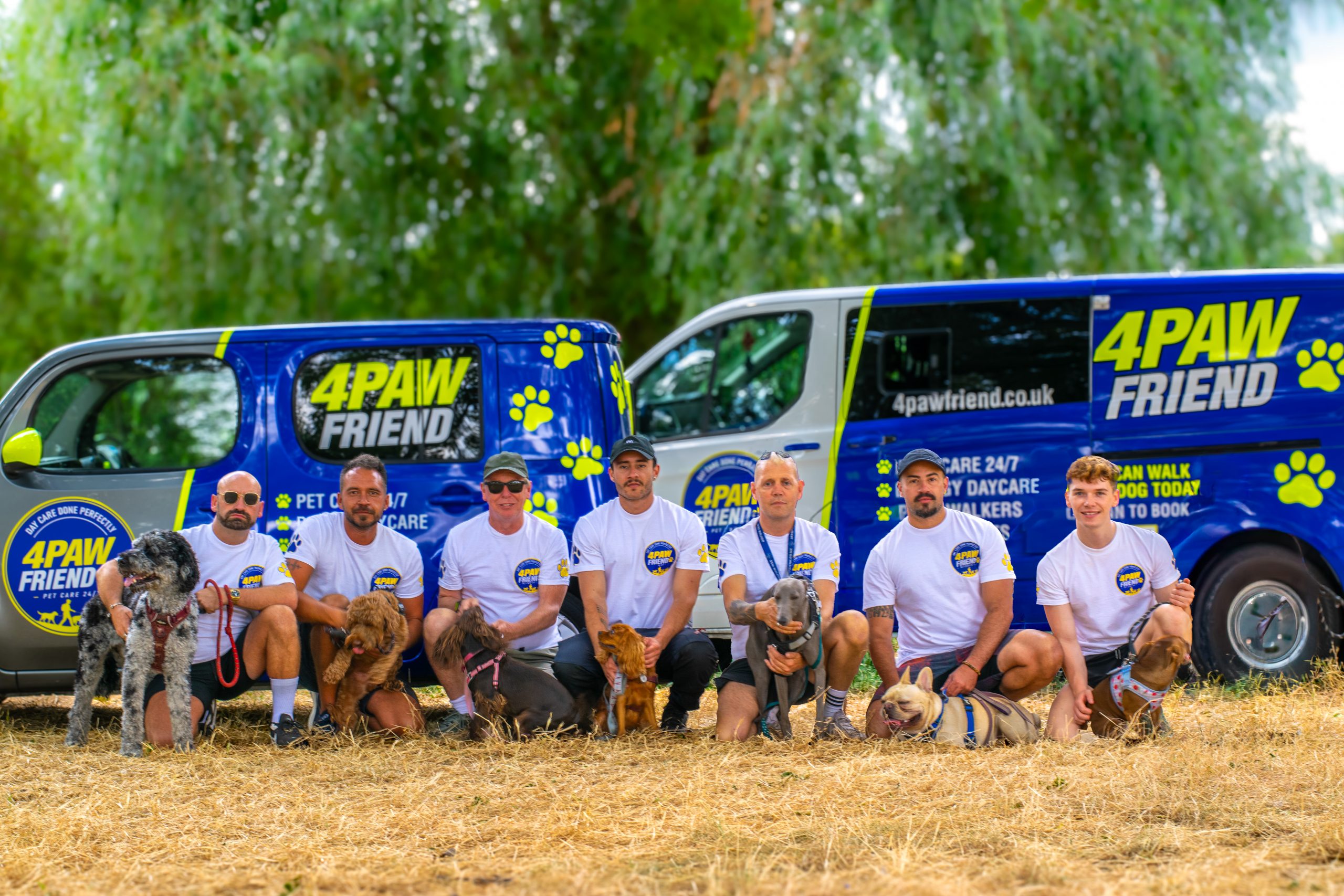 The 4 Paw Friend dog walking team in South London